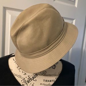Vintage Burberry hat - classic fedora style, plaid lined, small brim